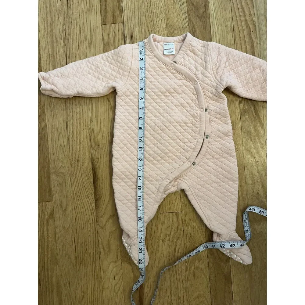 Hanna Anderson Organic Cotton Pink Baby Bunting 6-12 Months